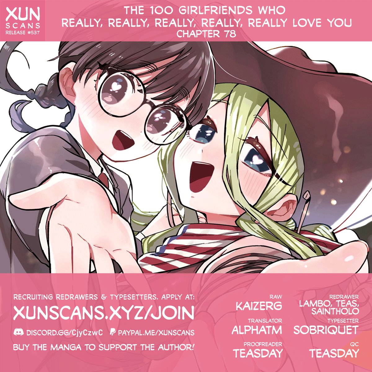 The 100 Girlfriends Who Really, Really, Really, Really, Really Love You - Chapter 78 Page 1